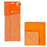Салфетка из микрофибры и коралловой ткани оранжевая (35*40 см)  (AB-A-04)