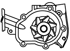Насос водяной для Damas/Labo 0.8i (LWP 0559)
