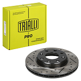 Диск торм. для а/м Chevrolet Spark/ Nexia SOHC перед.d=236 (перф/слот/окраш)(DF 1749s) PRO