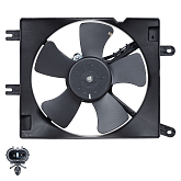 Э/вентилятор кондиционера для Chevrolet Lacetti/Gentra (с кожухом) (LFAC 0541)