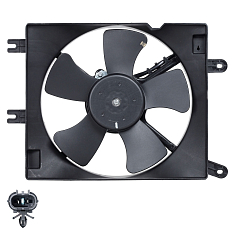 Э/вентилятор кондиционера для Chevrolet Lacetti/Gentra (с кожухом) (LFAC 0541)