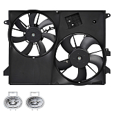 Э/вентилятор охлаждения для Chevrolet Captiva 2.4/ 3.2 (2 вент.) (с кожухом) (LFK 0543)