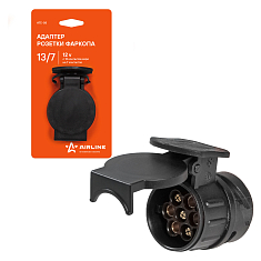 Адаптер розетки фаркопа 12В с 13 контактов ЕВРО на 7 контактов (ATE-08)