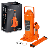 Домкрат бутылочный 12т PRO (MIN - 260 мм, MAX - 495 мм) (AJ-B-12)