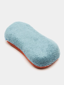 Губка для мытья из микрофибры и коралловой ткани (24*11 см) (AB-K-02)