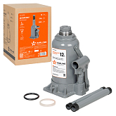 Домкрат бутылочный 12т (MIN - 195 мм, MAX - 380 мм) (AJ-B-12S)