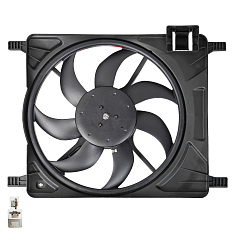 Э/вентилятор охлаждения для Chevrolet Spark M300 механика (с кожухом) (LFK 0541)