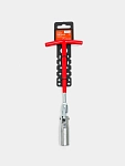 Ключ свечной Т-образный с карданом 16*250мм с резиновым фиксатором (AK-S-08)
