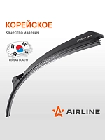 Щетка стеклоочистителя бескаркас PREMIUM 600мм (24") 5 адаптеров (AWBP011)