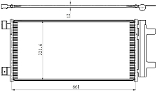 Радиатор кондиц. для Chevrolet Tracker 2 1.2T (LRAC 0594)