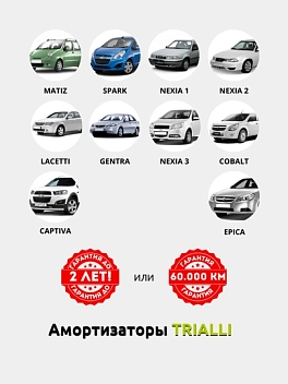 Амортизатор для Damas (стойка) перед. лев. (AG 05174)