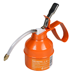 Маслёнка стальная рычажная с гибким наконечником 250мл (AT-GG-11)