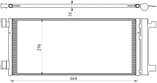 Радиатор кондиц. для Chevrolet Onix (LRAC 0593)