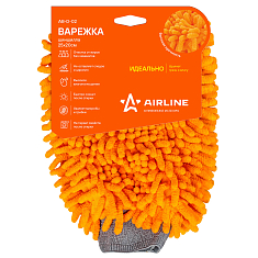 Варежка-шиншилла оранжевый ворс (25*20 см)  (AB-D-02)